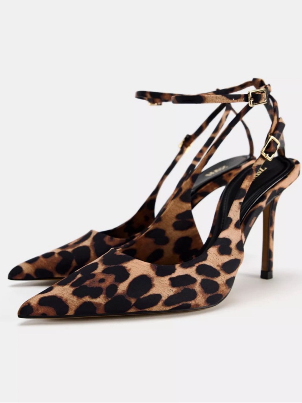 Size 39 Leopard Slingback Heels - Picture 2 of 7